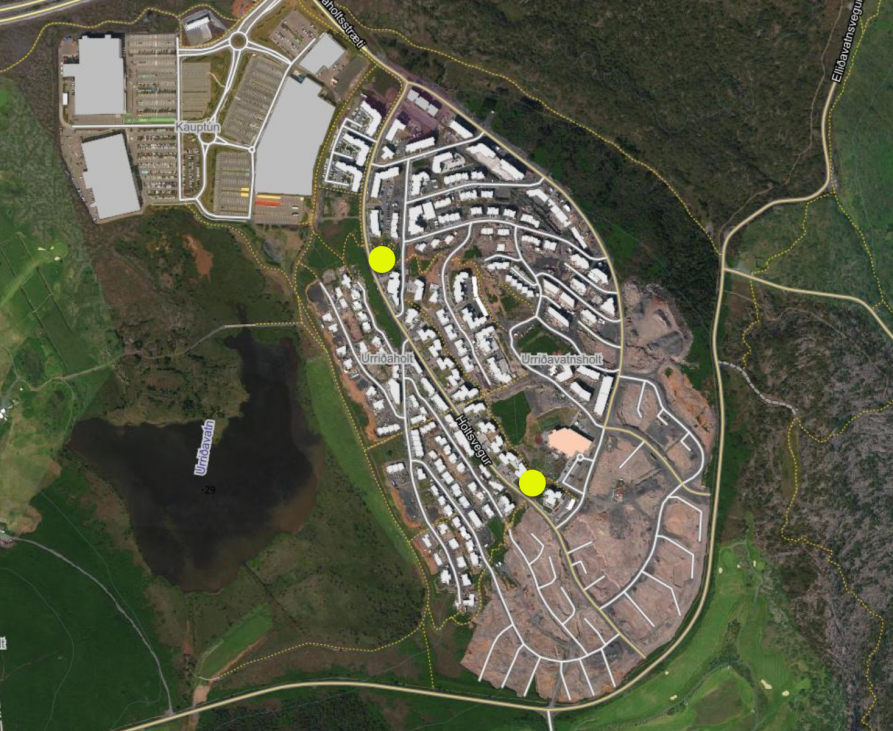 Staðsetning grenndargáma