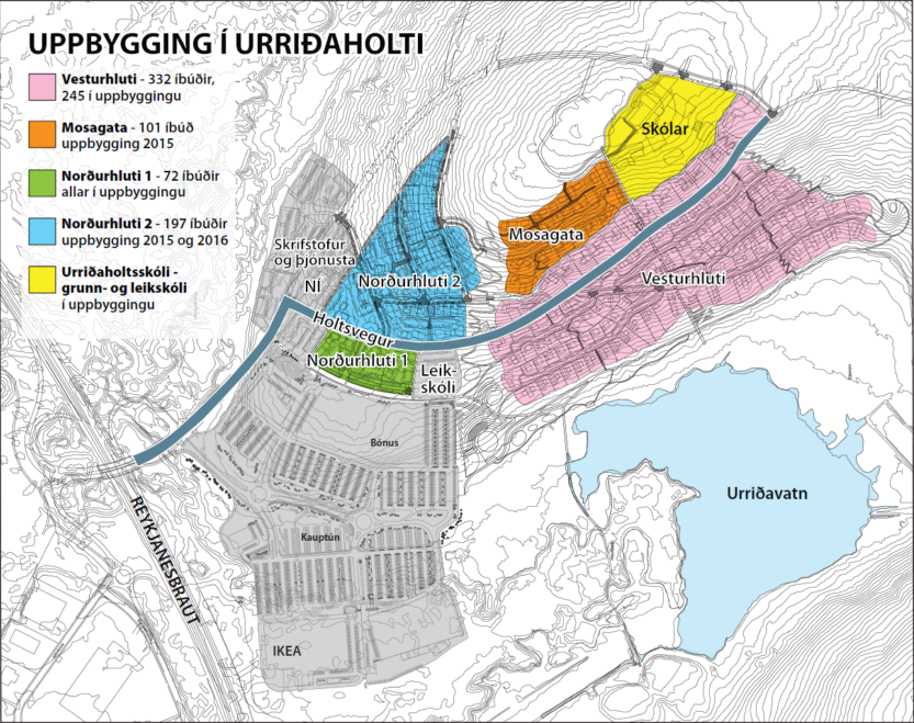 Nýja yfirlitskortið fyrir lóðir til sölu